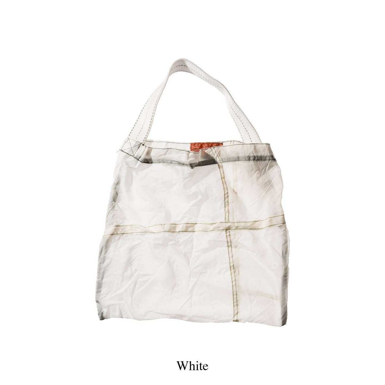 PUEBCO - VINTAGE PARACHUTE TOTE BAG | WHITE - HANSEN Garments