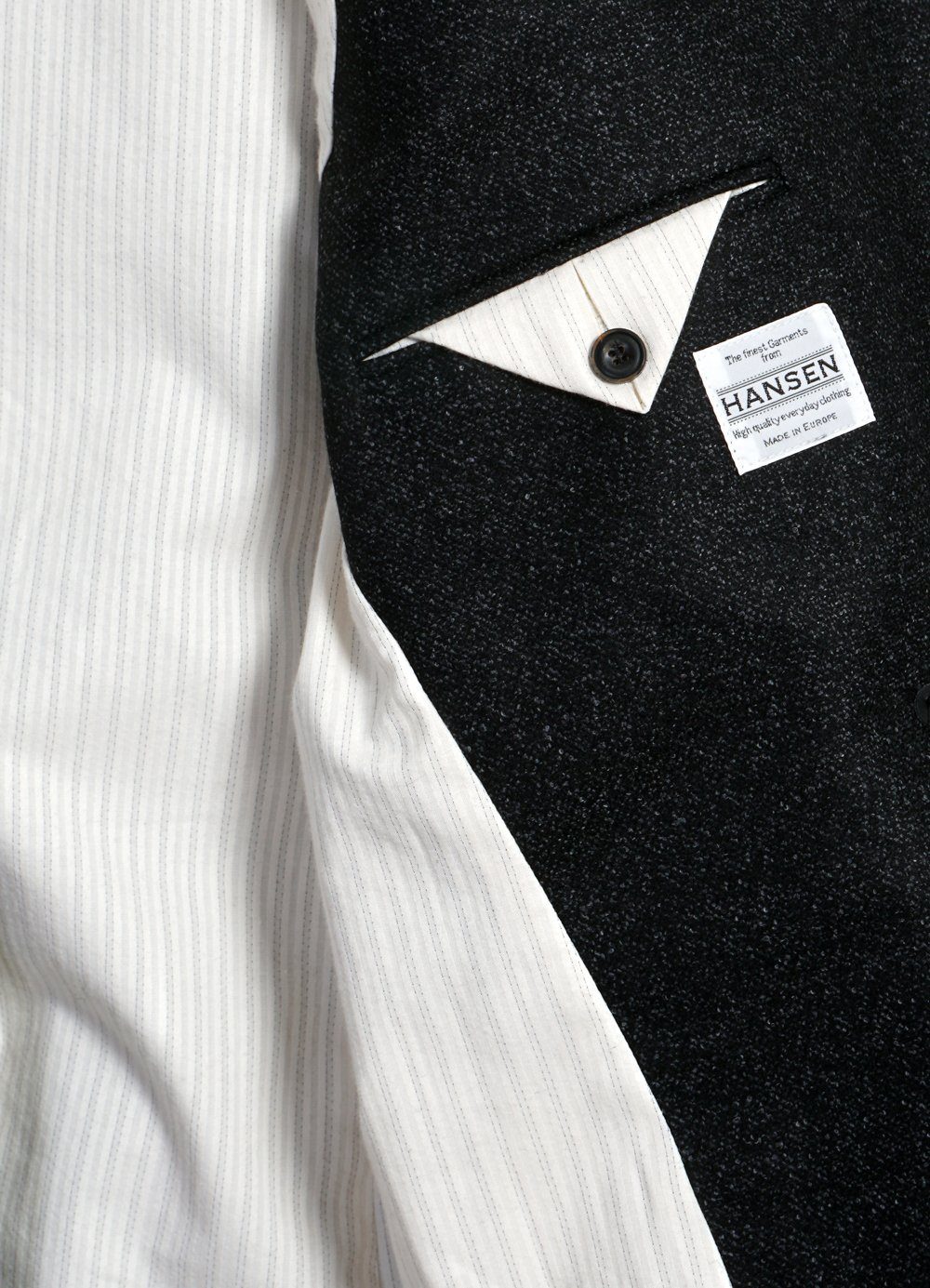 HANSEN GARMENTS - WALTER | Classic Double Breasted Blazer | Black Marble - HANSEN Garments