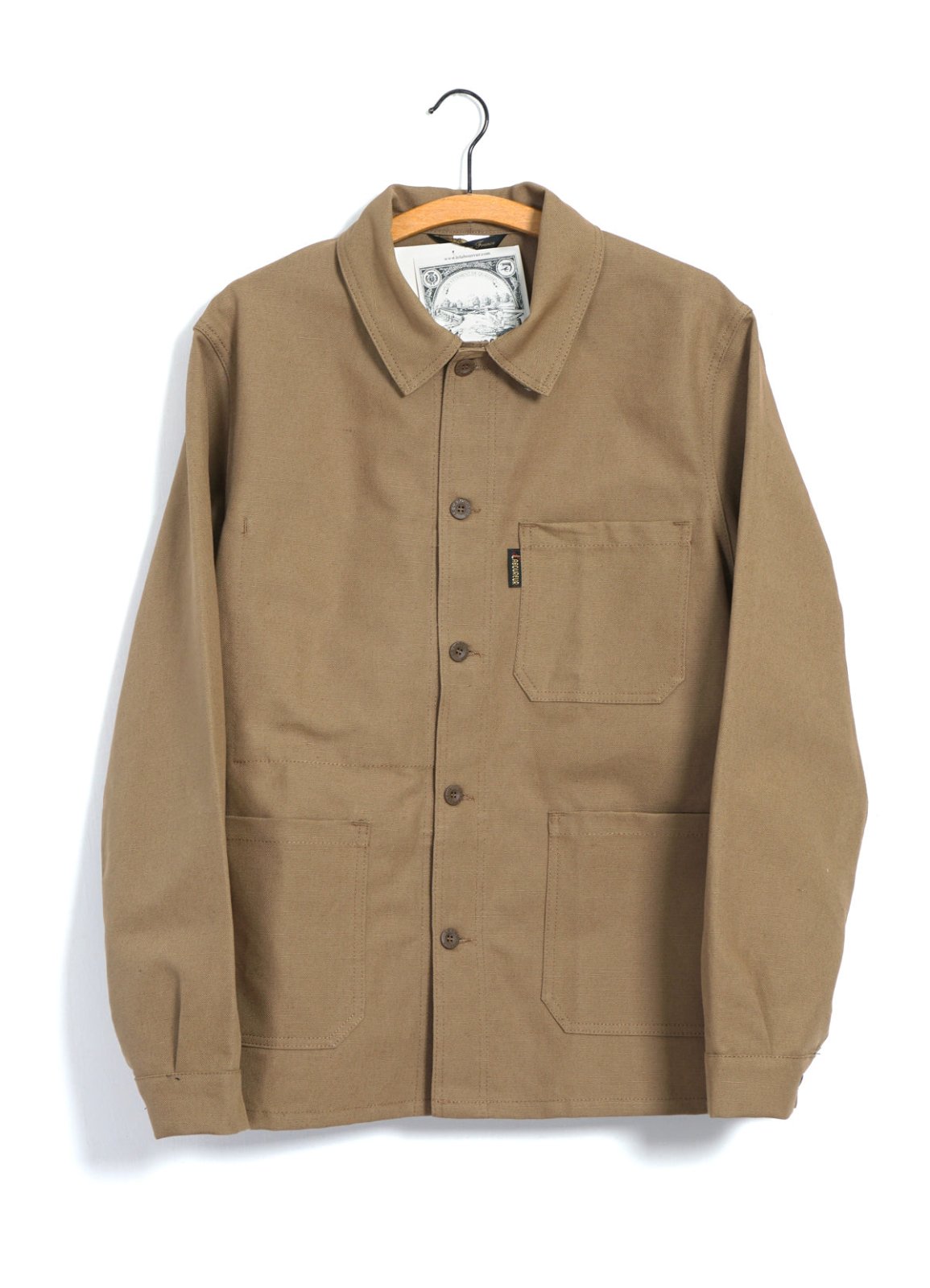 LE LABOUREUR - WORK JACKET | Linen/Cotton Blend | Light Brown - HANSEN Garments