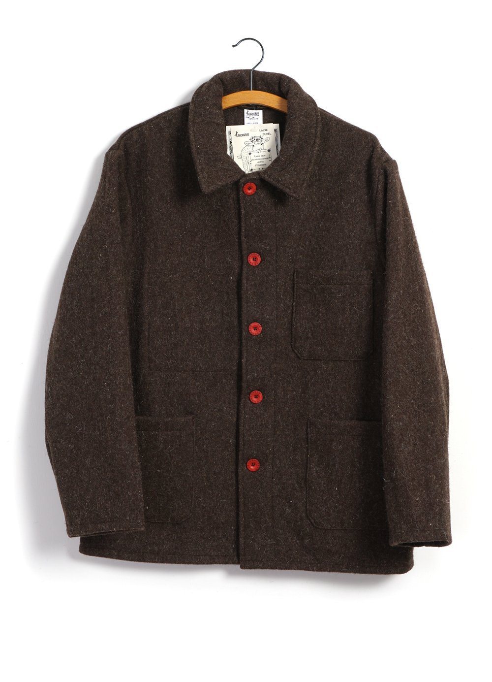 LE LABOUREUR - WORK JACKET | Wool | Brown - HANSEN Garments