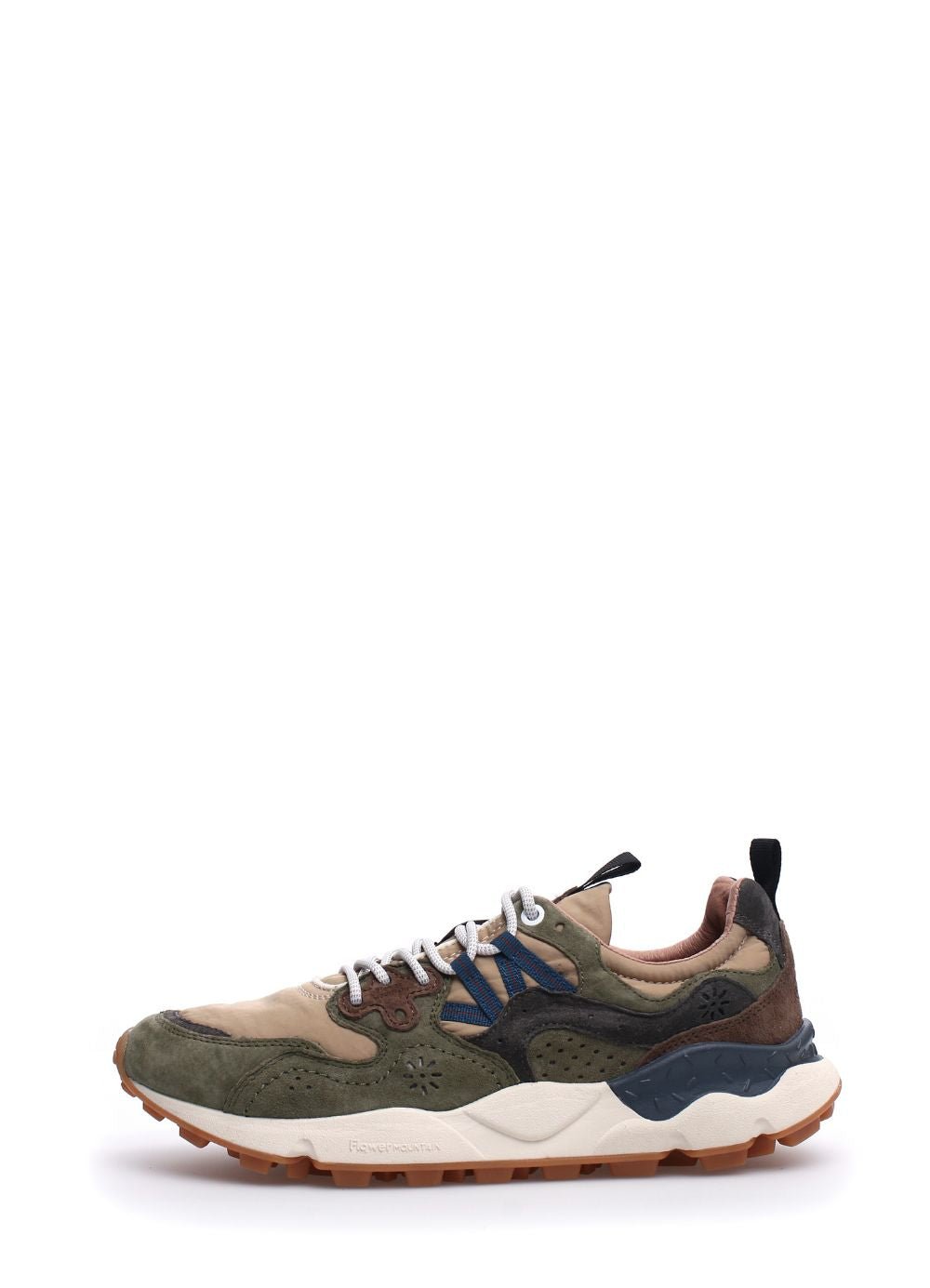 FLOWER MOUNTAIN - YAMANO 3 | Suede & Nylon Sneaker | Military Beige - HANSEN Garments