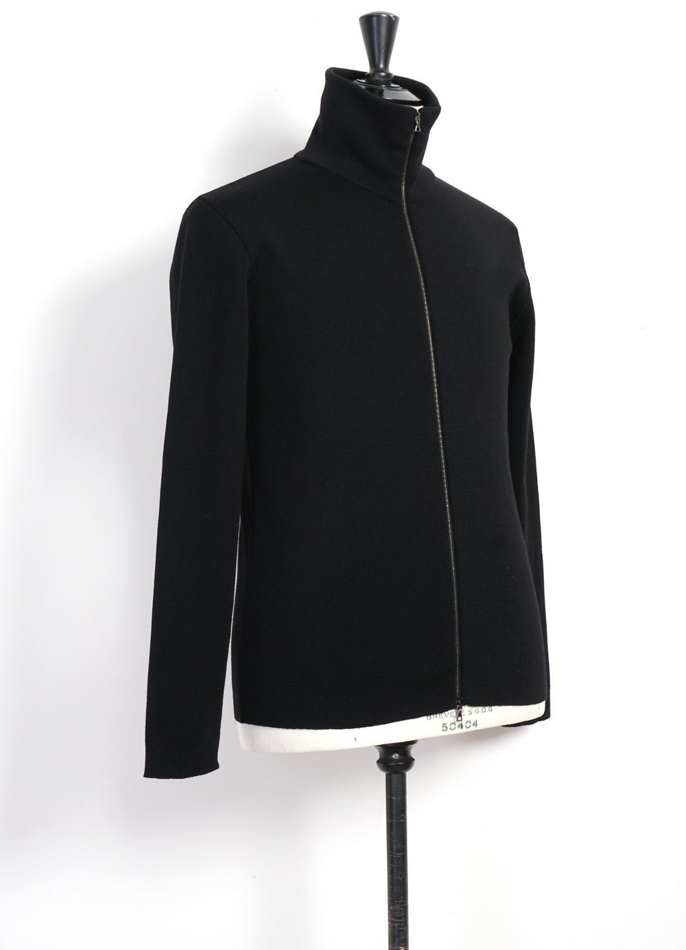 G.R.P - ZIP JACKET | Merino Wool Zip Jacket | Black - HANSEN Garments