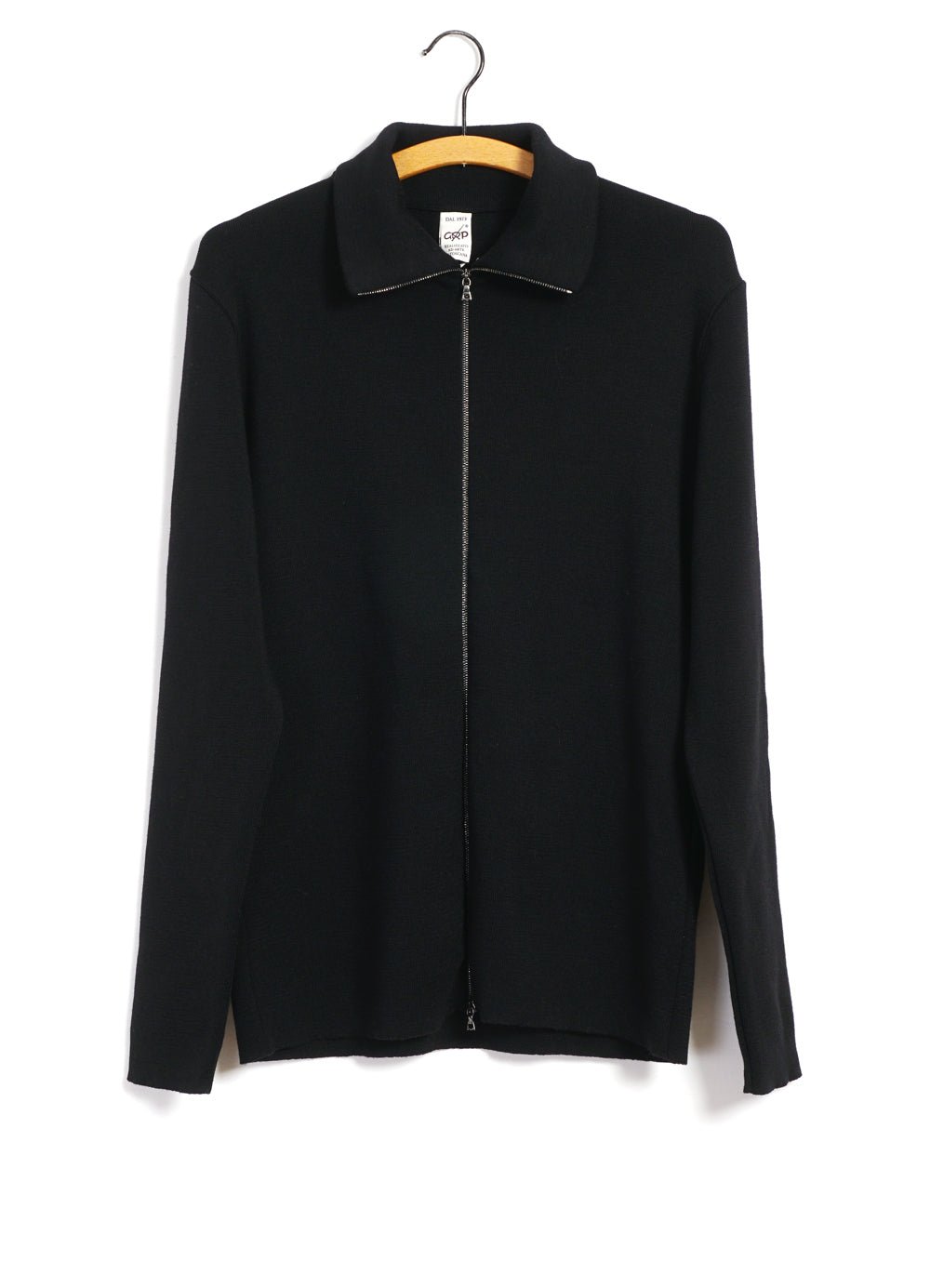 G.R.P - ZIP JACKET | Merino Wool Zip Jacket | Black - HANSEN Garments